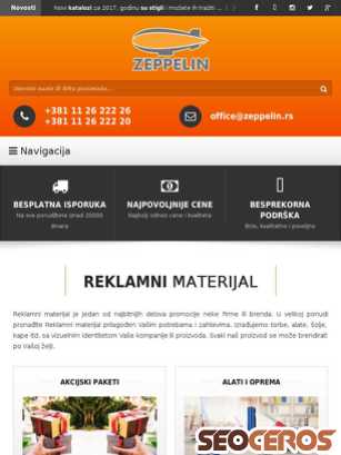 zeppelin.rs tablet Vorschau