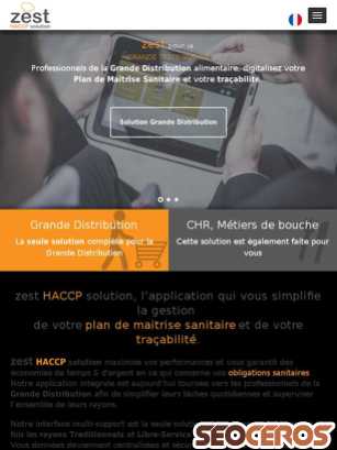 zest-haccp.fr tablet előnézeti kép