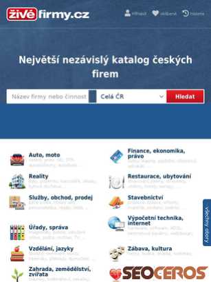 zivefirmy.cz tablet preview