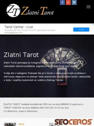 zlatnitarot.com tablet Vista previa
