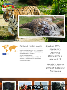 zoosafari.it tablet Vista previa