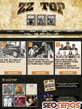zztop.com tablet preview