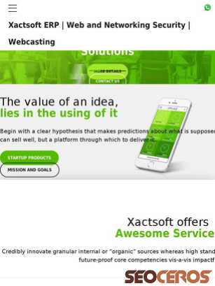 xactsoft.com tablet előnézeti kép