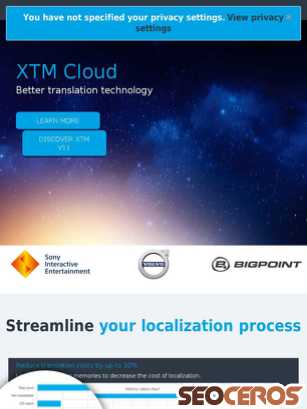 xtm.cloud tablet förhandsvisning