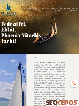 yachtparty.w3workshop.hu tablet preview