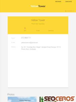 yellow-tower.com tablet preview