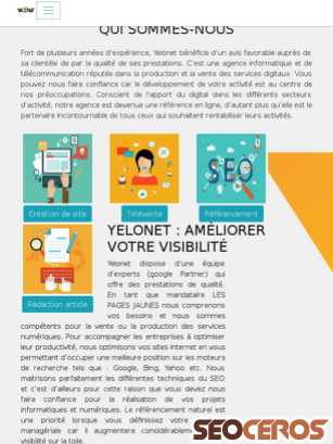yelonet.fr tablet förhandsvisning