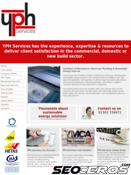 yphs.co.uk tablet preview