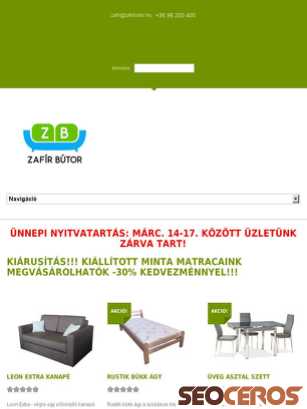 zafirbutor.hu tablet előnézeti kép