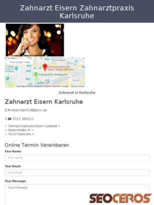 zahnarzt-eisern-zahnarztpraxis-karlsruhe.azazilla.com tablet Vorschau