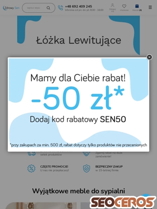 zdrowy-sen.com tablet förhandsvisning
